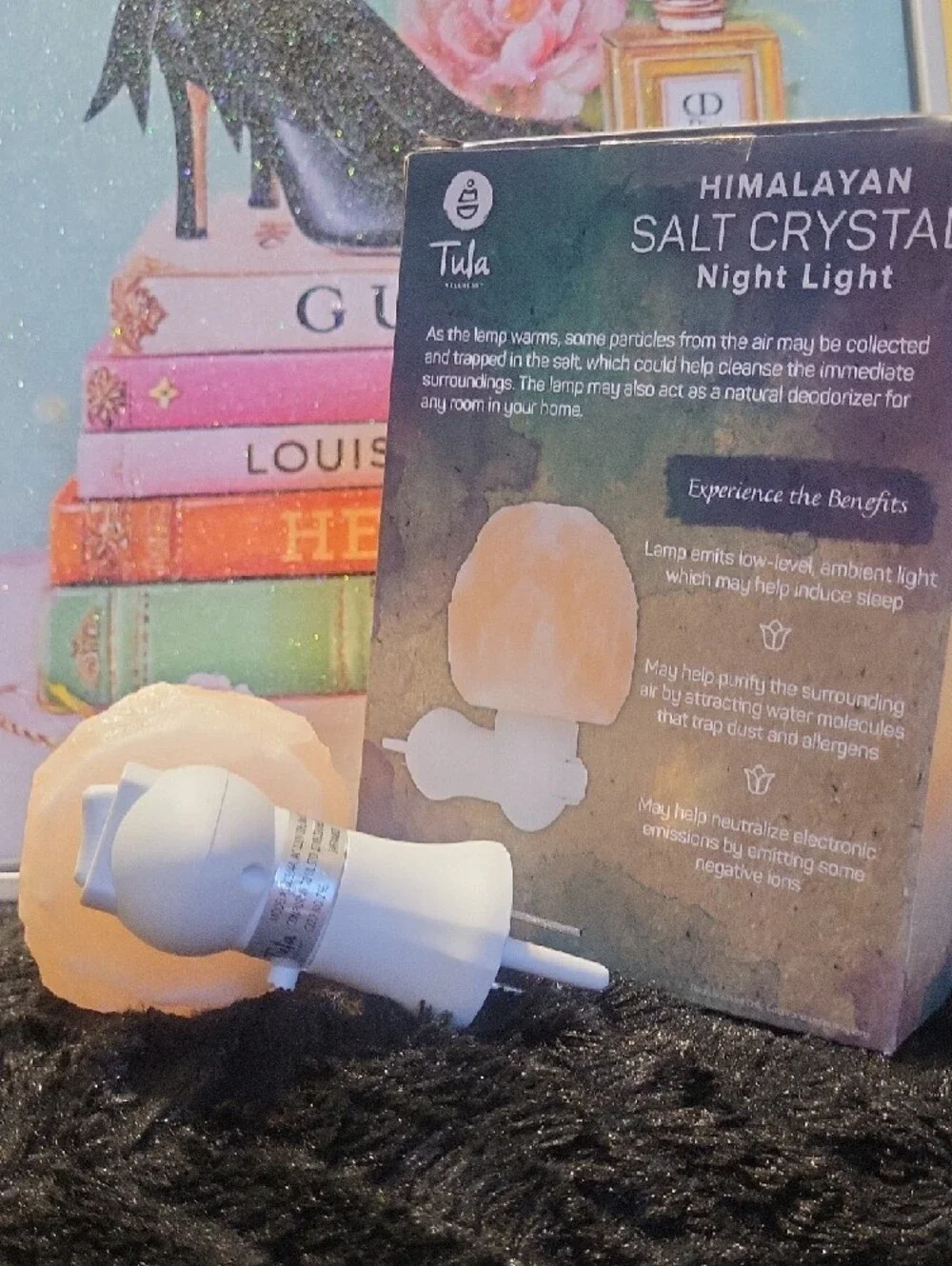 Tula Himalayan Salt Crystal Night Light